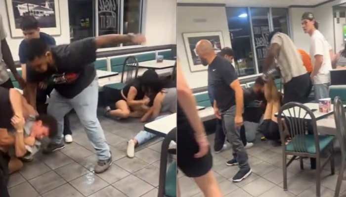 'Outrageous Video' Shows Violent Fight Inside Texas Fast Food Restaurant Over Wrong Order 