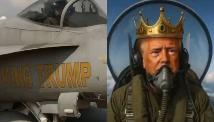 'King Trump' Fighter Jet Video Goes Viral: US President Shares AI Clip Spraying 'No Kings' Protesters