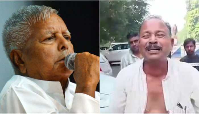 VIRAL VIDEO: RJD's Madan Shah Cries Outside Lalu Yadav's House Over Poll Ticket Denial