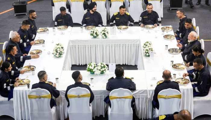 From General To Jawan, All Eat As Equals: The Legendary 'Bada Khana' Tradition PM Modi Took Part In This Diwali Aboard India's Mightiest Warship