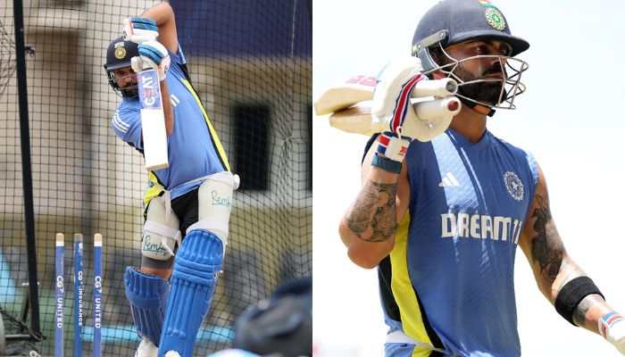 Rohit Sharma &amp; Virat Kohli Hit Nets in Adelaide Ahead of IND vs AUS 2nd ODI Comeback