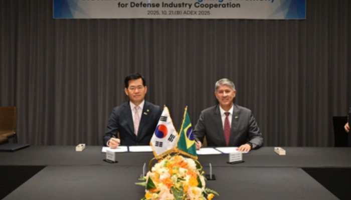 South Korea Inks MOU With Brazil To Bolster Cooperation In Defence Industry