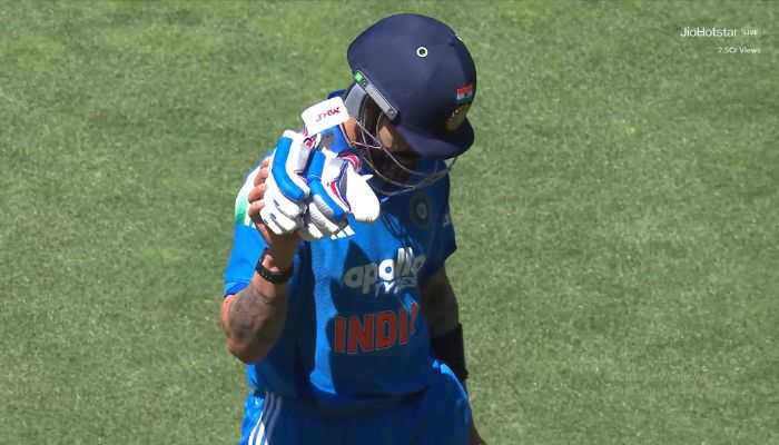 Virat Kohli Retiring From ODI Cricket? Gesture After Duck In IND vs AUS 2nd ODI Make Fans Speculate, Watch Viral Video 