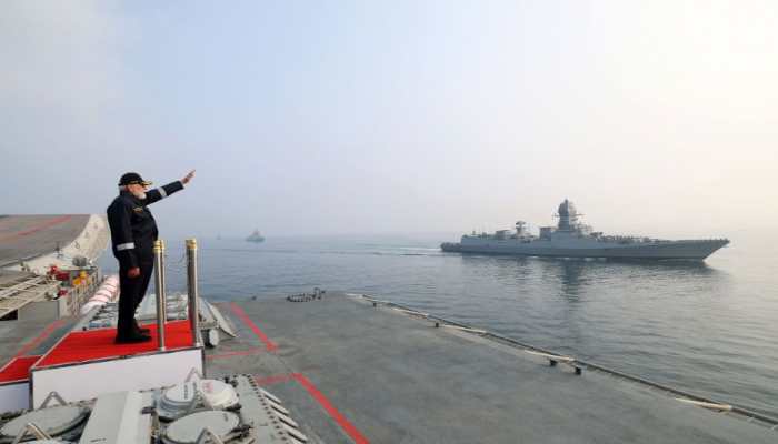 Where PM Modi Stood On INS Vikrant – Hidden Beneath His Feet, A Missile That Can Obliterate Enemies 100 Km Away