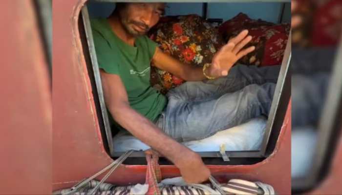 Viral: Man Turns Train Toilet To Temporary Bedroom, Video Triggers Debate Over Rail Overcrowding