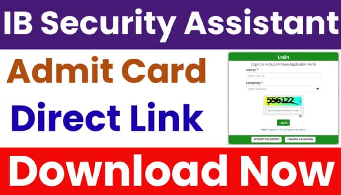 IB Security Assistant MT Admit Card 2025 Released: Check How To Download Hall Ticket, Exam Date, City, And Important Instructions