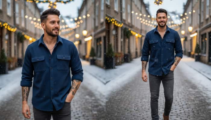 Best Men’s Casual Shirts for Effortless Style and Warm Comfort