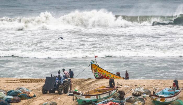Cyclone Montha's Impact In Andhra Pradesh: Heavy Rain, Trees Uprooted, Destroyed Banana Cultivation