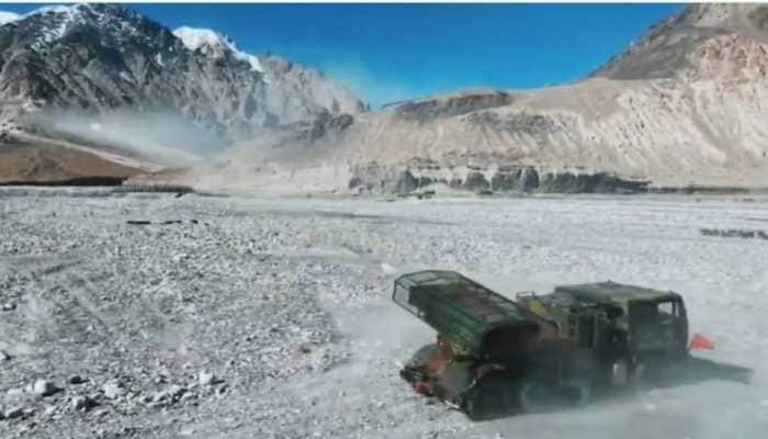 Exercise ‘AstraShakti’: Northern Command Drops A Banger As Ladakh Roars With MBRLS Blasts, Artillery Fire &amp; Swarm Drone Strikes – Watch