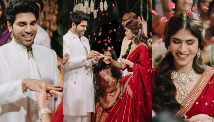 Allu Sirish Gets Engaged To Longtime Girlfriend Nayanika In Star-Studded Family Celebration