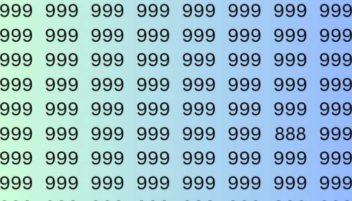 Optical Illusion Challenge: Can You Find The Different Number In Just 5 Seconds?