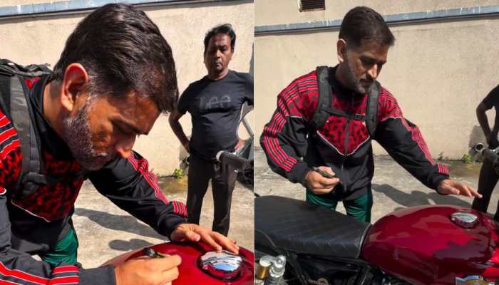 From ₹3 Lakh To ₹30 Crore: Dhoni’s One Signature Makes Fan’s Royal Enfield Go Viral, Asks 'Chala Ke Report Dena' | Netizens React