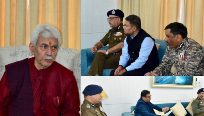 Jammu-Kashmir: LG Manoj Sinha Chairs High-Level Security Review in Srinagar