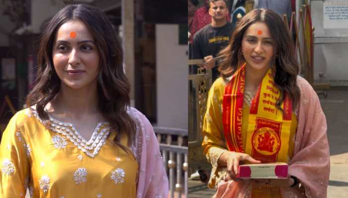 Rakul Preet Singh Seeks Bappa's Blessings At Siddhivinayak Temple Ahead Of ‘De De Pyaar De 2’ Release