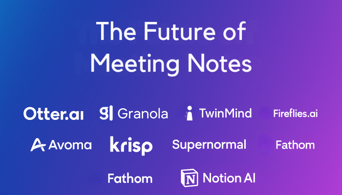 Future Of Meeting Notes: 10 AI Assistants That Will Matter Most In 2026
