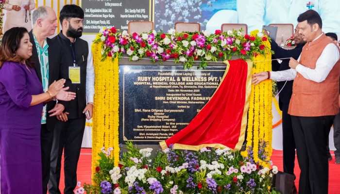 Fadnavis Lays Foundation Stone Of Rs 1,468-Cr Educational And Medical Complex