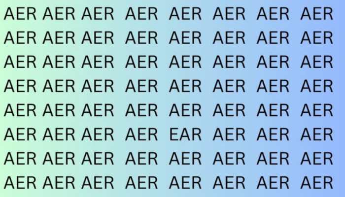 Optical Illusion Challenge: Can You Find The Word ‘EAR’ In Just 7 Seconds?