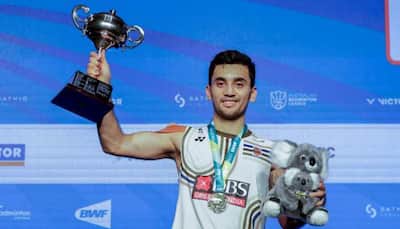 Lakshya Sen Lifts Australian Open 2025 Title With Win Over Yushi Tanaka; Check His Reaction After Historic Victory 