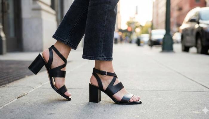 Stylish Black Block Heels To Elevate Your Everyday And Festive Fashion From Amazon