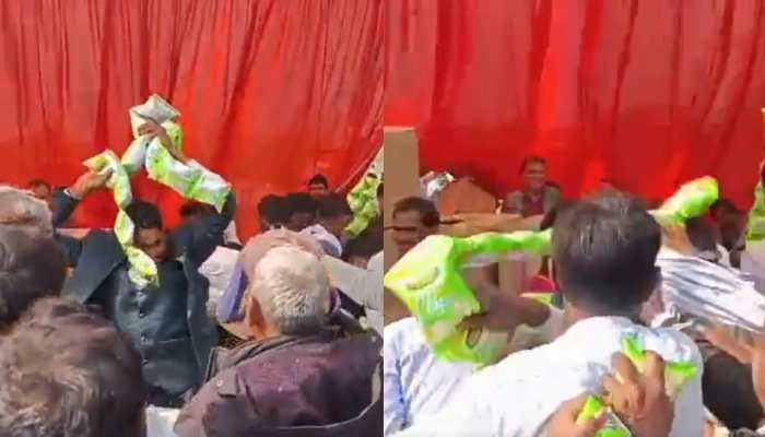Stampede-Like Rush For Chips At UP Mass Wedding Leaves Guests Injured | Viral Video