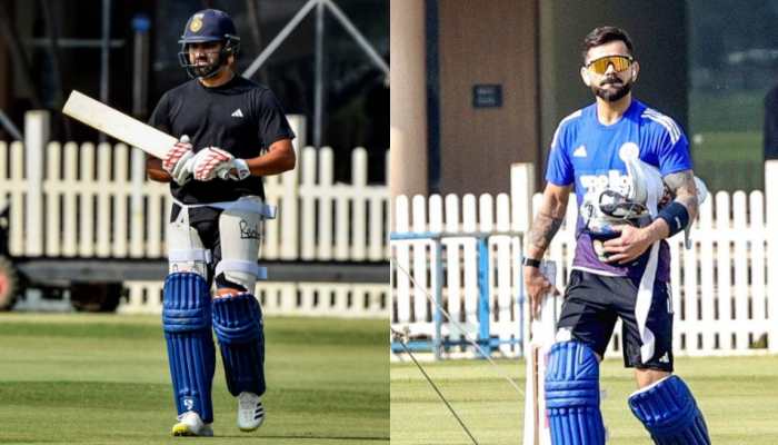 ROKO AT MSD'S DEN: Virat Kohli, Rohit Sharma Toils Hard In Nets As India Preps For SA ODIs - WATCH