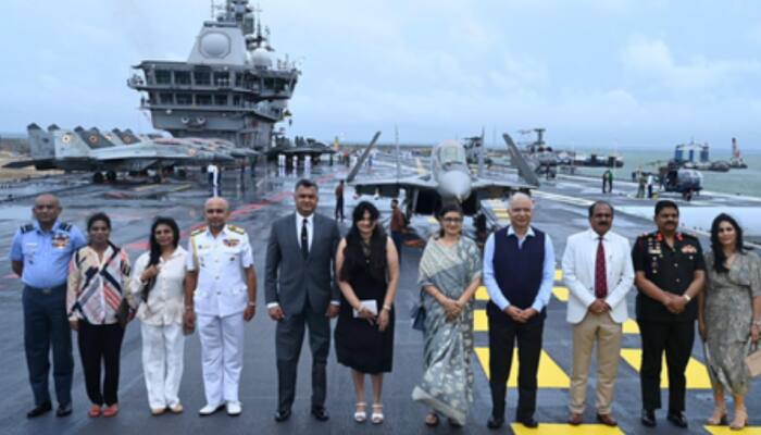 INS Vikrant, INS Udaygiri Mark Maiden Overseas Deployment At Sri Lanka's International Fleet Review