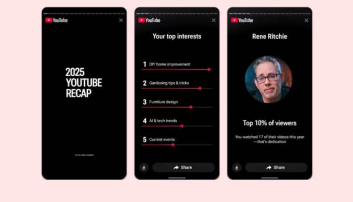 YouTube ‘Recap’ Feature Launched: Check Top Trends, Podcasts, Songs, And Most-Watched Creators of 2025; Here’s How To View It 