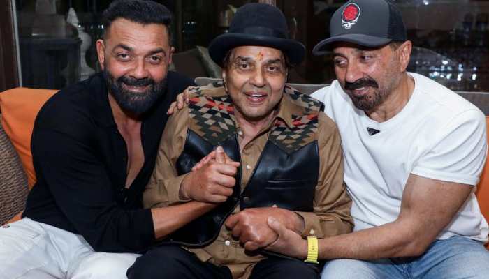 Sunny &amp; Bobby Deol Immerse Dharmendra’s Ashes In Haridwar