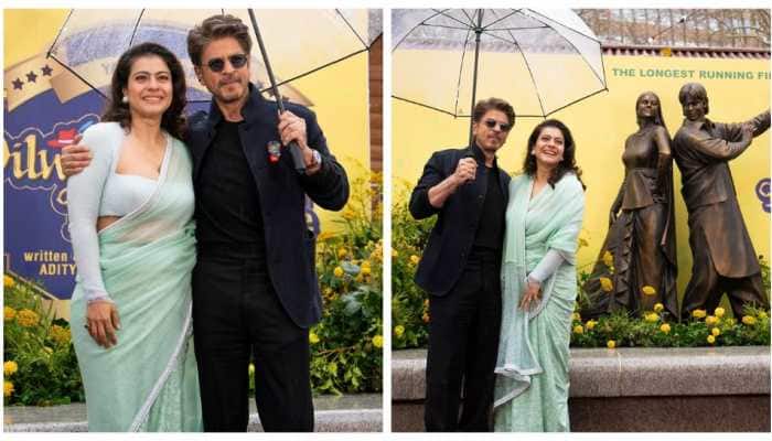 DDLJ Turns 30: SRK And Kajol Unveil Iconic Raj–Simran Bronze Statue At London’s Leicester Square