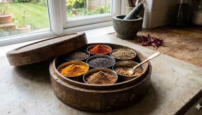 Premium Wooden And Steel Spice Boxes For Organized Kitchens On Amazon