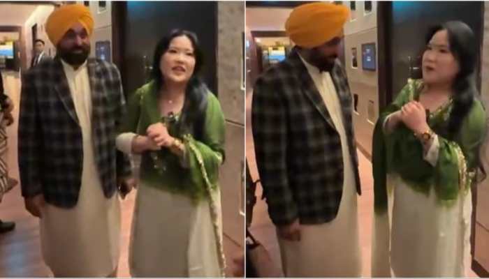 'Saasu Saura Taught Me': Watch Viral Video Of Korean Woman Speaking Fluent Punjabi To CM Bhagwant Mann