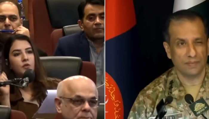 'Funeral Of Professionalism': Pak DG ISPR Trolled For Winking At Female Journo