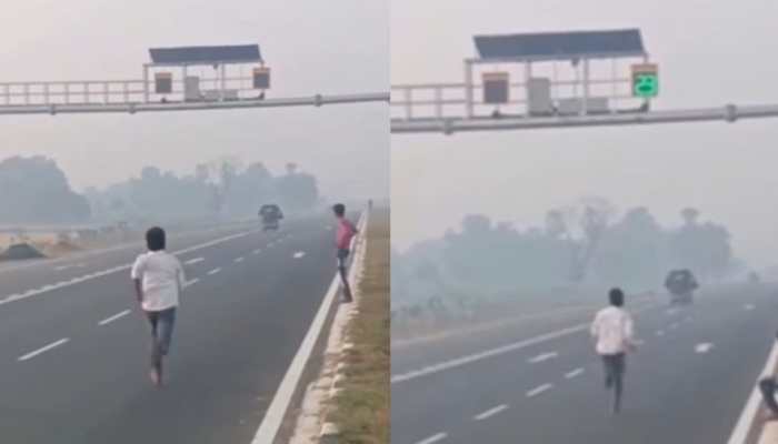 Boy Tests Running Speed On NHAI Highway Device In Delhi; Video Goes Viral