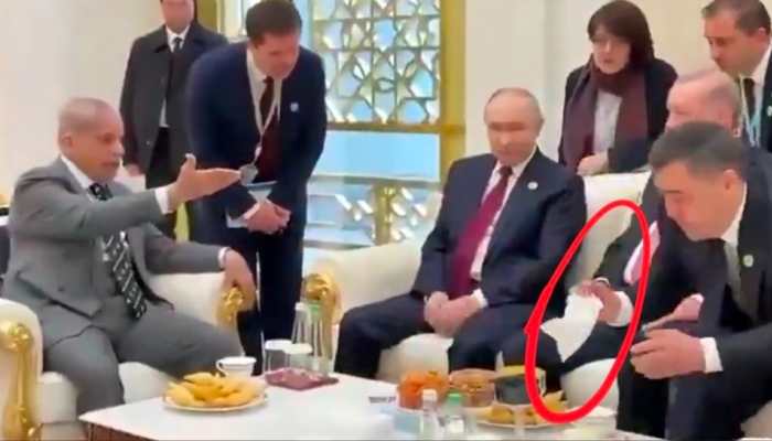 40-Minute Wait: Furious Pakistan PM Shehbaz Sharif Gatecrashes Putin &amp; Erdogan Meeting In Turkmenistan | VIRAL VIDEO