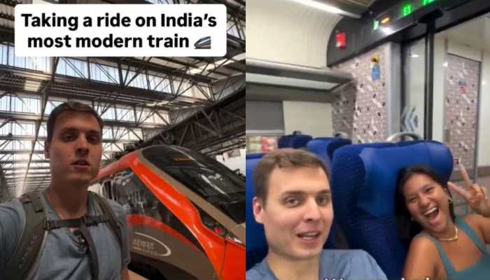 Foreigner Reviews Vande Bharat Services - From Seats, Meals To Toilets: Watch His Verdict Here