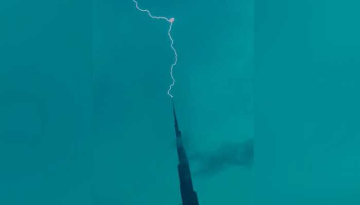 Watch: Burj Khalifa Hit By Lightning In Stunning Clip Posted By Dubai Crown Prince
