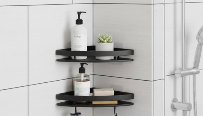 Smart Bathroom Storage Shelves for a Clutter-Free Space on Amazon