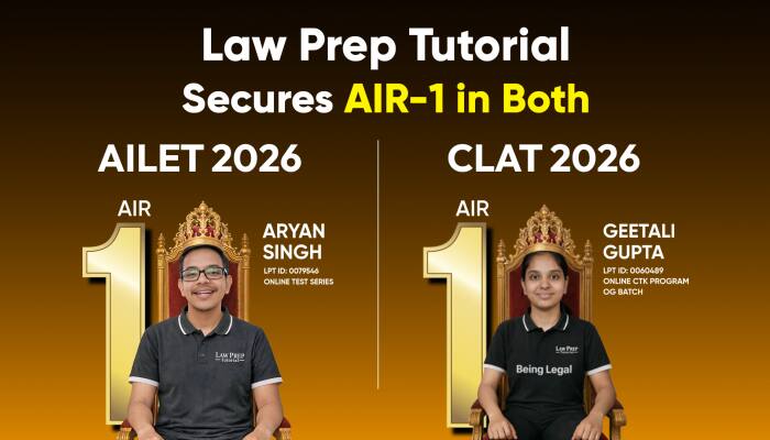 Law Prep Tutorial Secures AIR-1 In Both CLAT 2026 &amp; AILET 2026