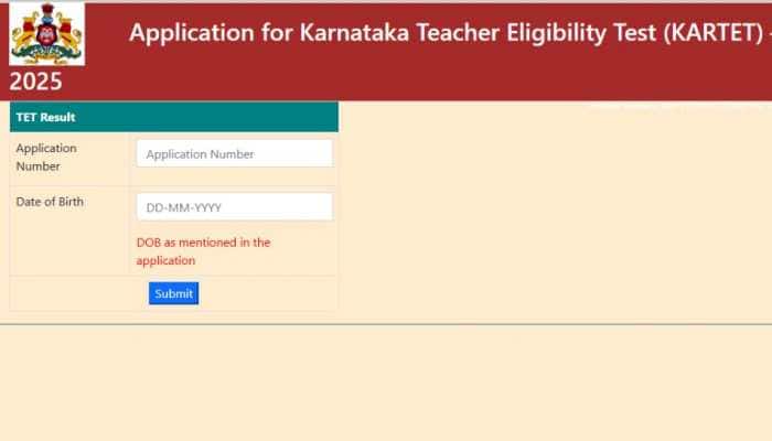 KARTET Result 2025 OUT: TET Result 2025 Karnataka Result At sts.karnataka.gov.in- Check Direct Link Here 