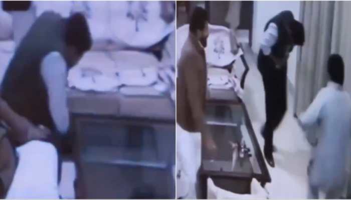 Caught On CCTV: NRI Dies As Licensed Pistol Unexpectedly Fires In Upright Position In Punjab's Ferozepur | VIRAL VIDEO