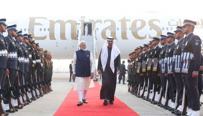 PM Modi Receives UAE President As He Arrives In India For Two-Hour Visit