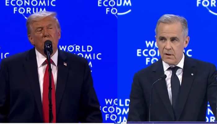'Canada Lives Because Of US': Trump Mocks Ottawa At WEF, Targets PM Carney