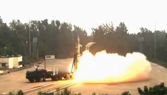 Watch Video: First-ever salvo firing of quasi-ballistic Pralay missile