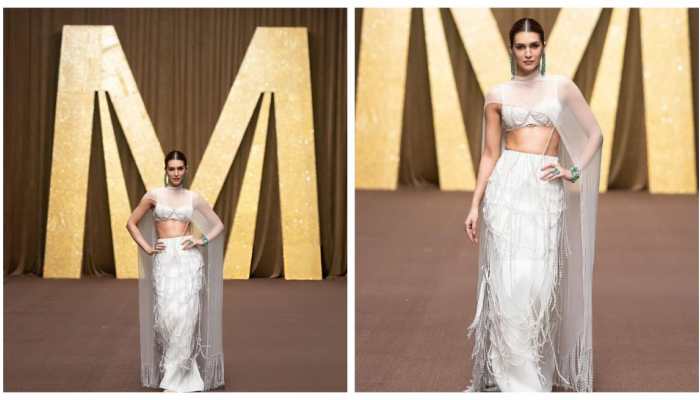 Kriti Sanon shines as showstopper for Manish Malhotra at Dubai fashion week