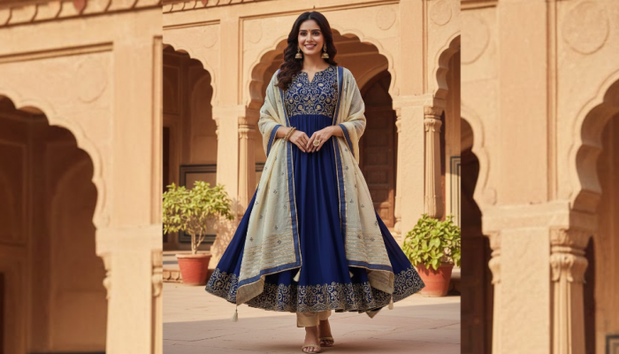 Graceful Anarkali Kurta Sets Designed For Comfort And Elegance on Amazon