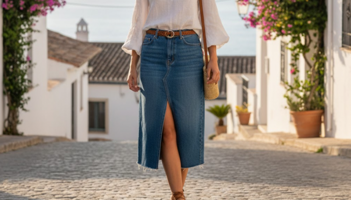 Modern Denim Midi Skirts That Elevate Everyday Styling on Amazon