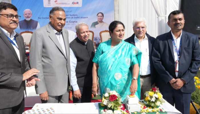Delhi CM Rekha Gupta inaugurates 120 mist spray systems at IGI Airport