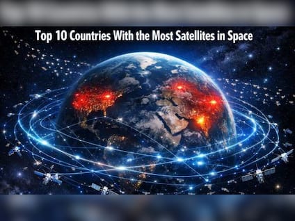 Top 10 countries with the most satellites in space: US, Russia, China lead the orbital race; India ranks at...with 136 satellites 