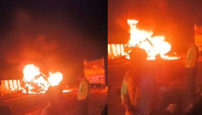 Tragedy on Mirzapur-Rewa national highway: 6 burned alive in fiery crash