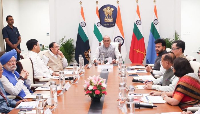 'Stay calm and avoid panic': Rajnath Singh reviews energy supply chains